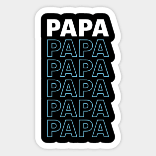 Papa Typography Father's Day Design Sticker